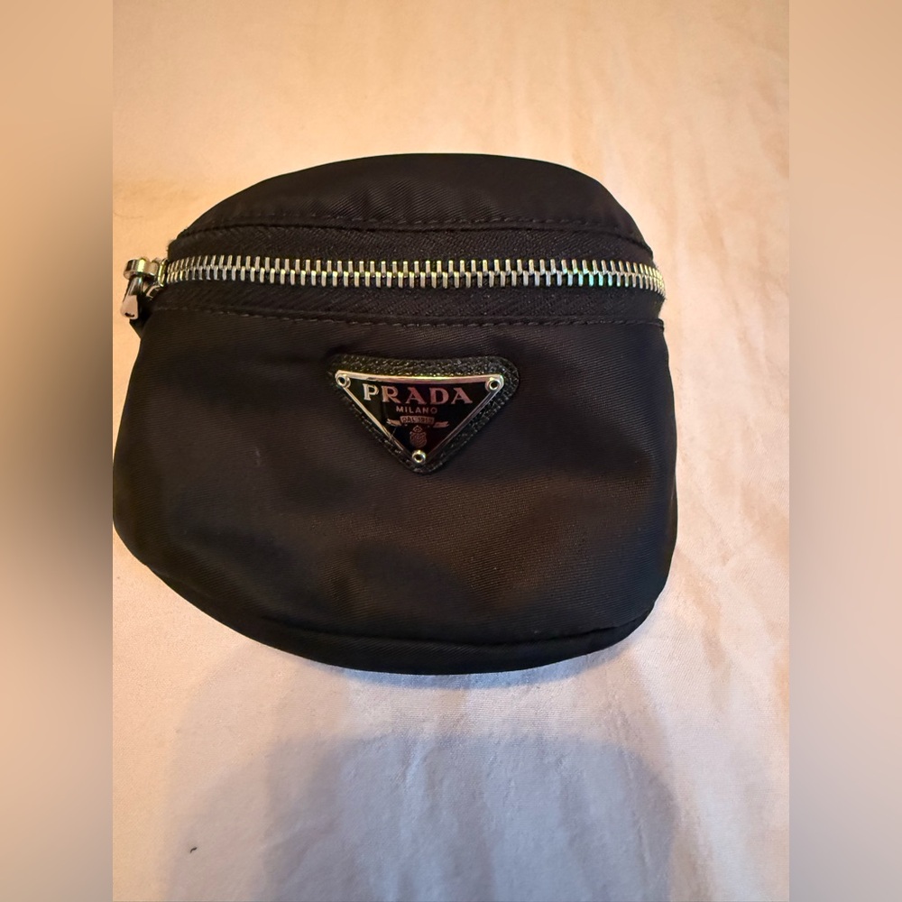 Prada Classic Black mini pouch nylon
